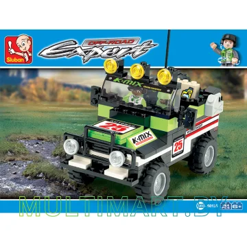 Конструктор Sluban M38-B0135 Зеленый внедорожник (164 детали) картинка 2